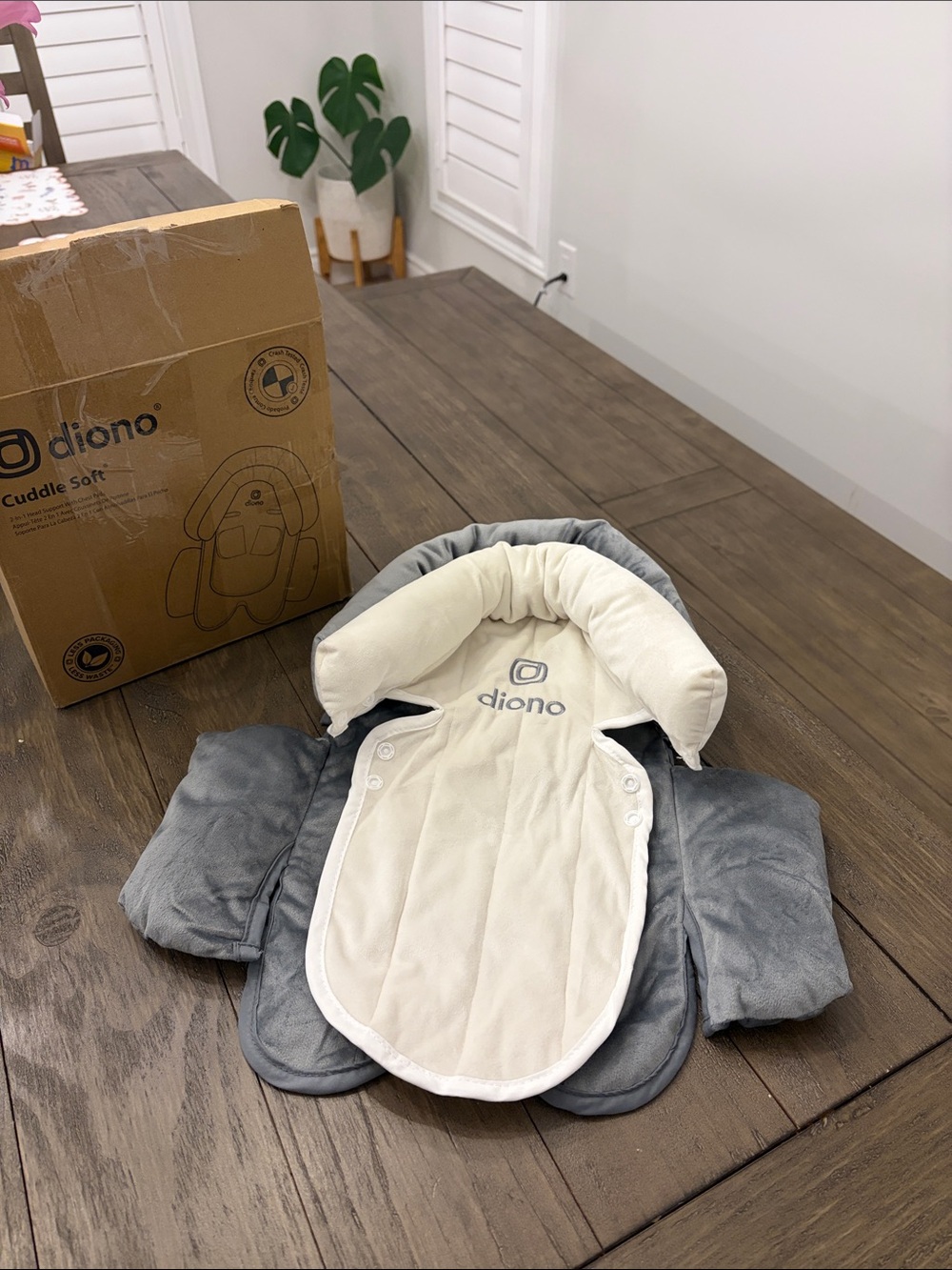 Diono Kids Puff Insert – Gray & Cream Cozy Infant Support